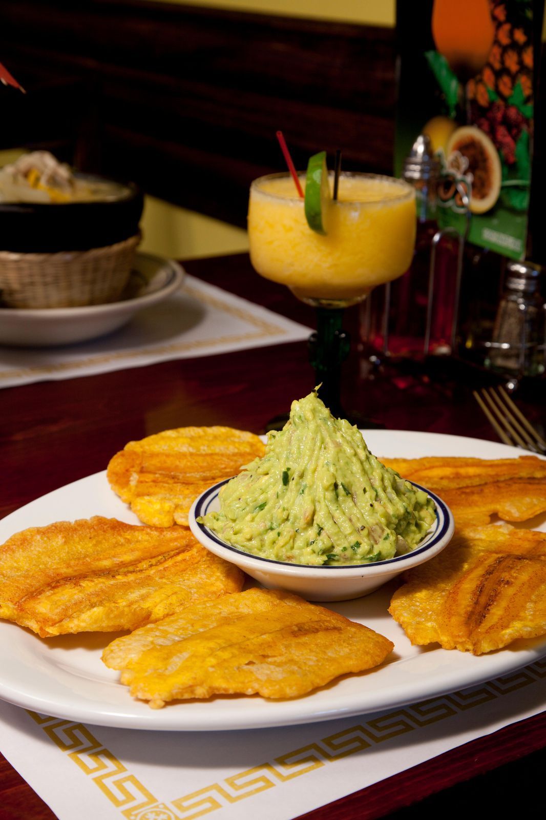 Guacamole and tostones. Morale Visual food photography