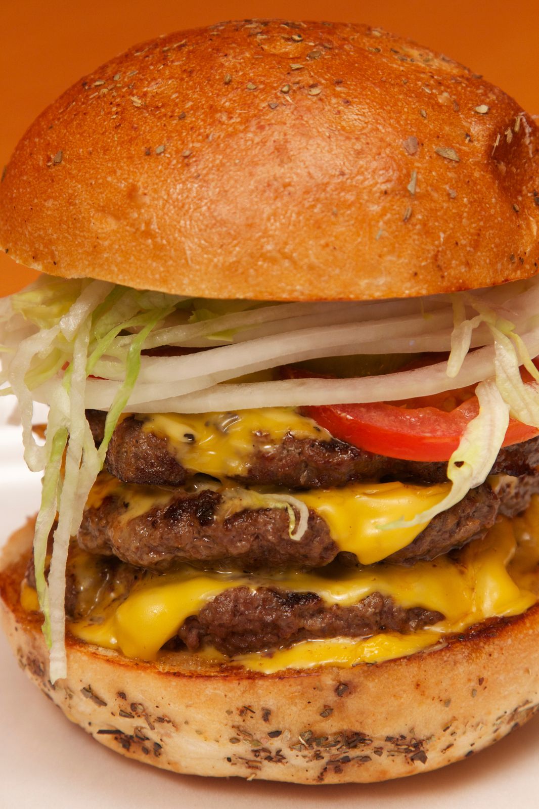 Triple burger. Morale Visual food photography
